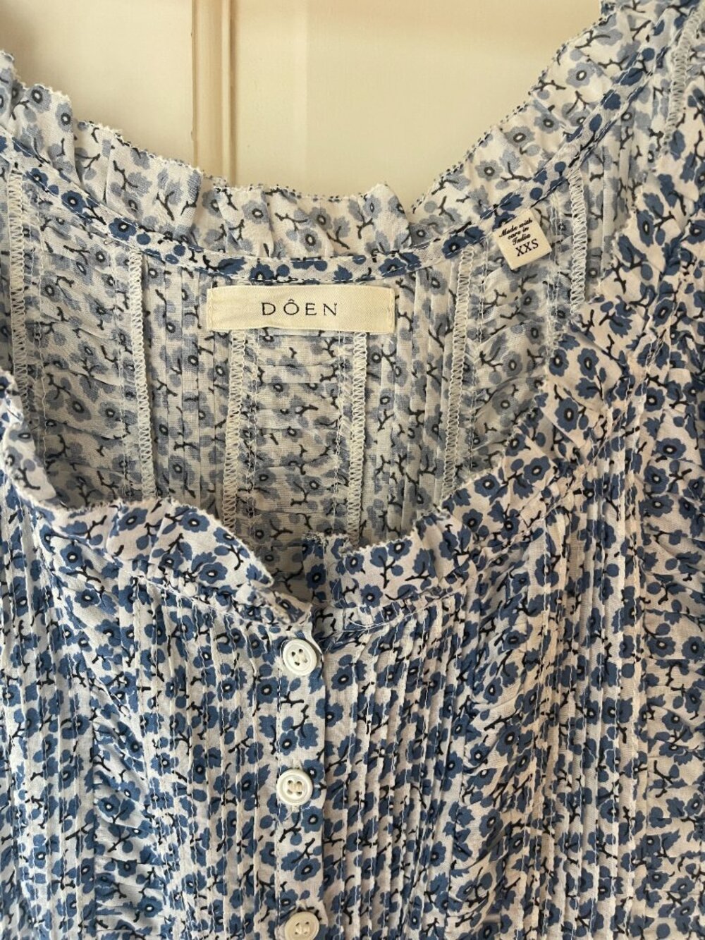 DOEN Ottessa Dress in Cornflower Hillside Bloom, XXS - Picture 2 of 6